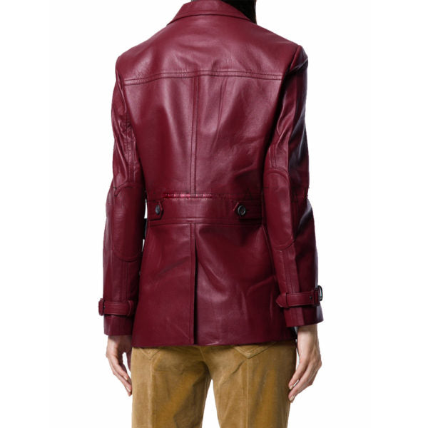 Koza Leathers Women's Real Lambskin Leather Blazer BW096