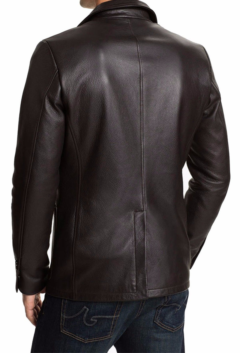 Koza Leathers Men's Real Lambskin Leather Blazer KB061