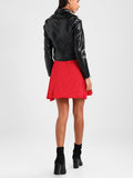 Biker / Motorcycle Jacket - Women Real Lambskin Leather Biker Jacket KW209 - Koza Leathers