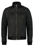 Biker Jacket - Men Real Lambskin Motorcycle Leather Biker Jacket KM253 - Koza Leathers