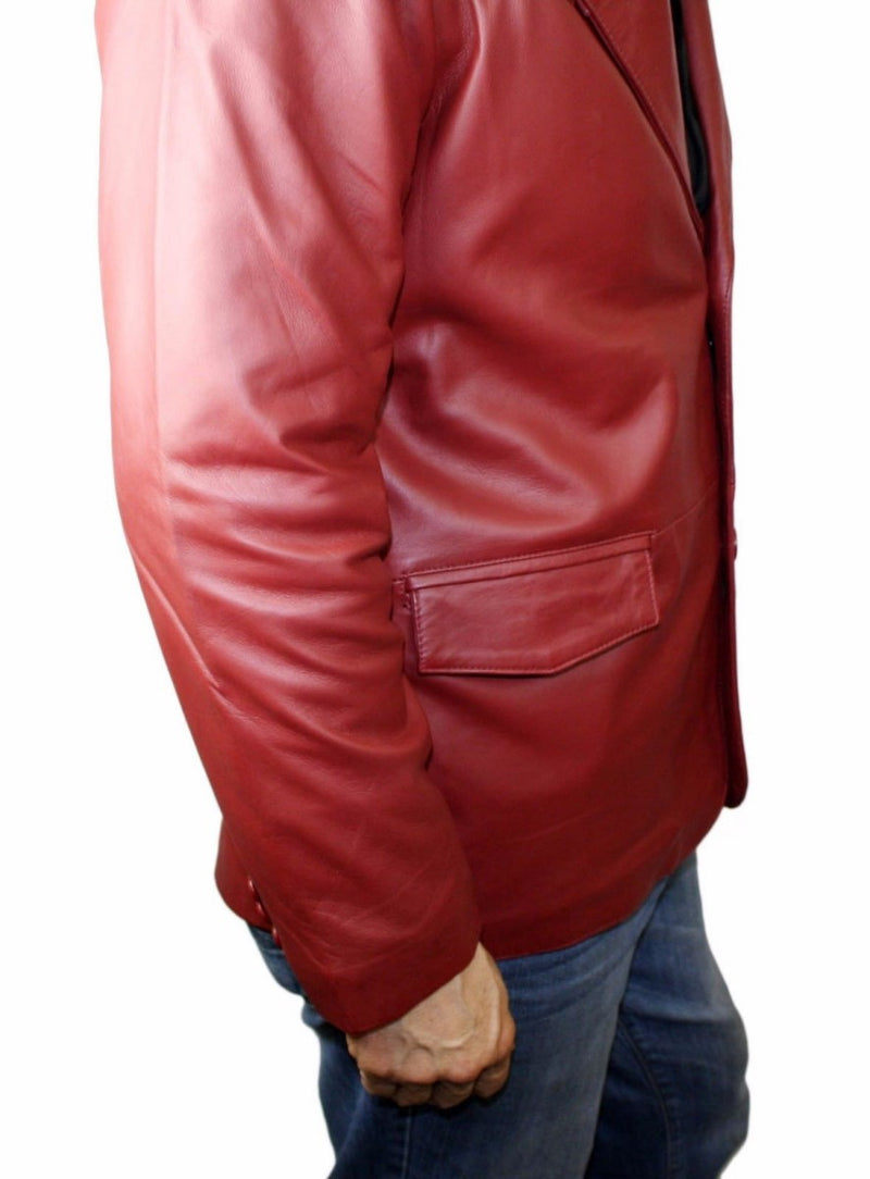 Koza Leathers Men's Real Lambskin Leather Blazer KB114