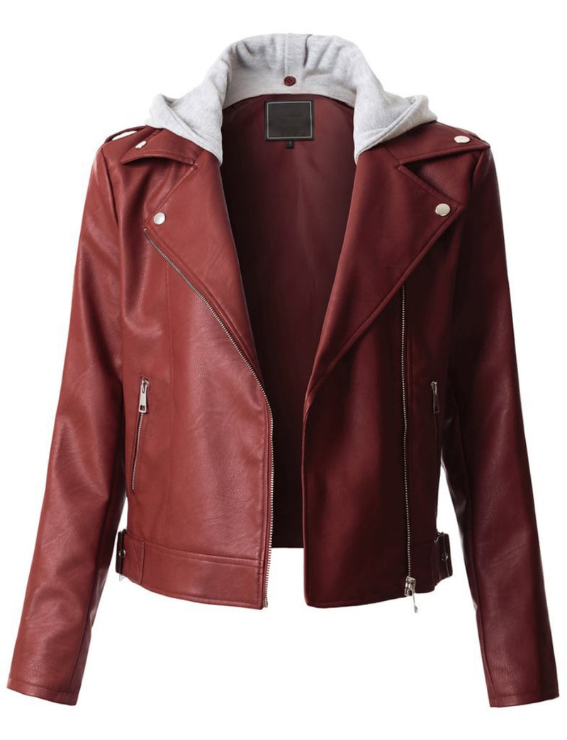 Biker / Motorcycle Jacket - Women Real Lambskin Leather Biker Jacket KW302 - Koza Leathers