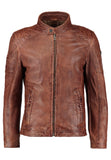 Biker Jacket - Men Real Lambskin Motorcycle Leather Biker Jacket KM254 - Koza Leathers