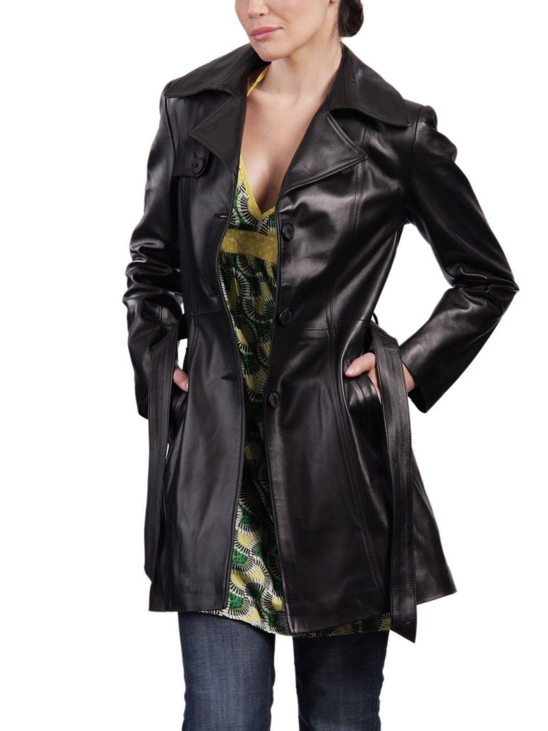 Women's Leather Trench Coat – Koza Leathers