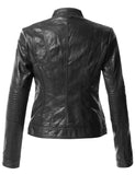 Biker / Motorcycle Jacket - Women Real Lambskin Leather Biker Jacket KW303 - Koza Leathers