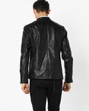 Biker Jacket - Men Real Lambskin Motorcycle Leather Biker Jacket KM624 - Koza Leathers
