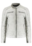 Biker Jacket - Men Real Lambskin Motorcycle Leather Biker Jacket KM255 - Koza Leathers