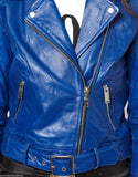 Biker / Motorcycle Jacket - Women Real Lambskin Leather Jacket KW017 - Koza Leathers