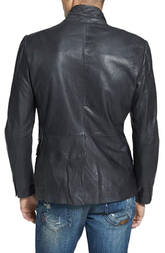 Koza Leathers Men's Real Lambskin Leather Blazer KB062