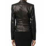 Koza Leathers Women's Real Lambskin Leather Blazer BW098