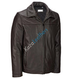 Koza Leathers Men's Genuine Lambskin Bomber Leather Jacket NJ015
