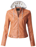 Biker / Motorcycle Jacket - Women Real Lambskin Leather Biker Jacket KW304 - Koza Leathers
