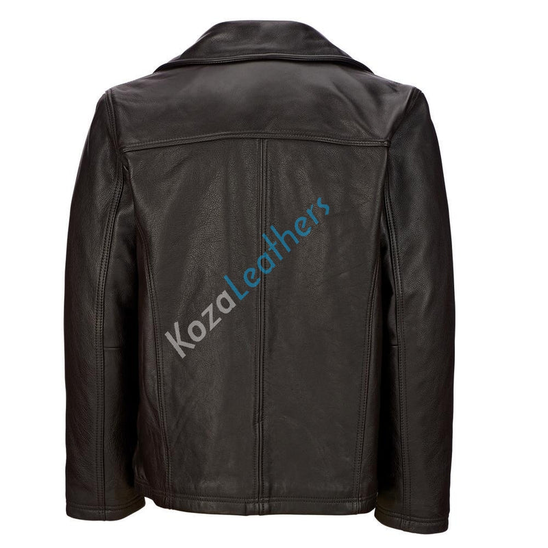 Biker Jacket - Men Real Lambskin Motorcycle Leather Biker Jacket KM165 - Koza Leathers