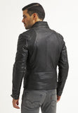 Biker Jacket - Men Real Lambskin Leather Jacket KM006 - Koza Leathers