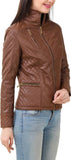 Biker / Motorcycle Jacket - Women Real Lambskin Leather Biker Jacket KW398 - Koza Leathers