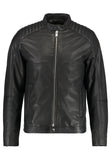 Biker Jacket - Men Real Lambskin Motorcycle Leather Biker Jacket KM257 - Koza Leathers