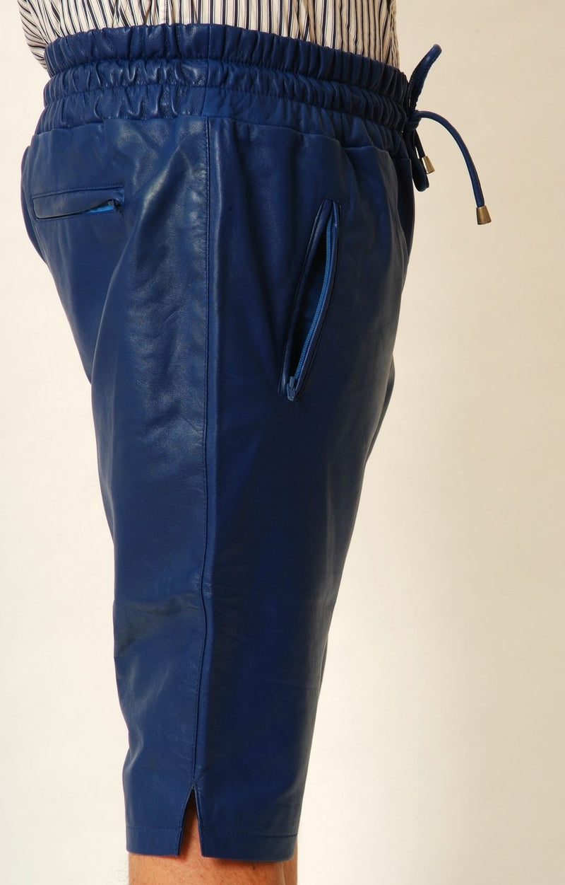 Koza Leathers Men's Real Lambskin Leather Shorts MS002