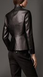 Koza Leathers Women's Real Lambskin Leather Blazer BW064