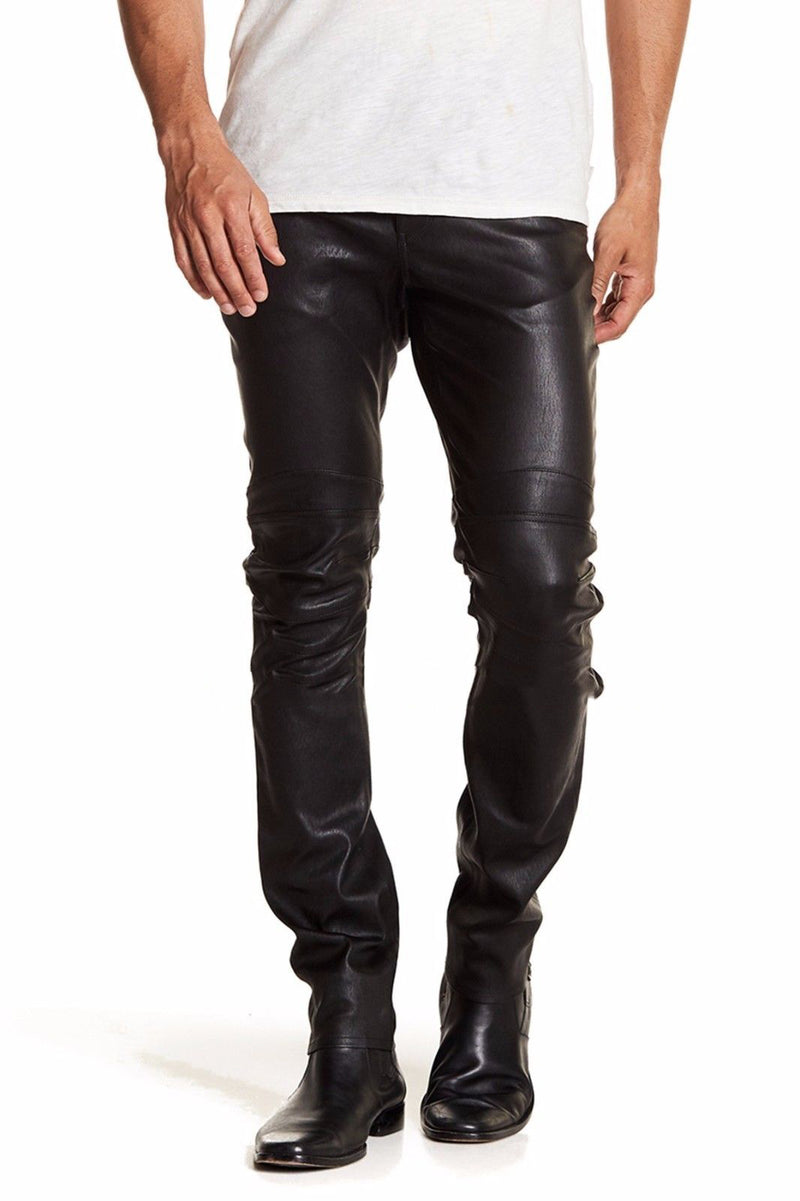 Mens leather pants discount for sale