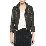 Biker / Motorcycle Jacket - Women Real Lambskin Leather Biker Jacket KW444 - Koza Leathers