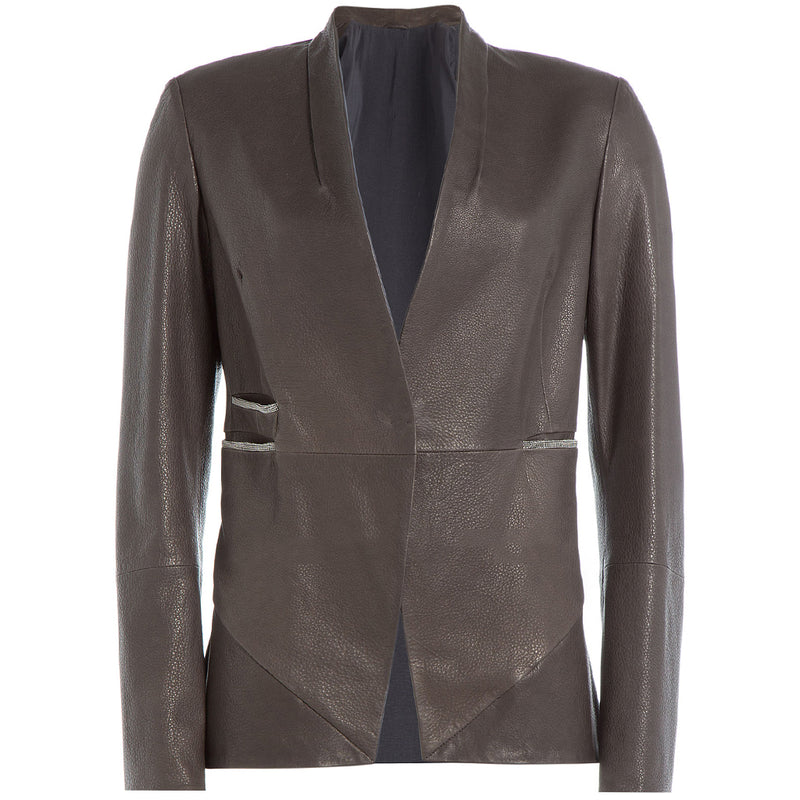Koza Leathers Women's Real Lambskin Leather Blazer BW066