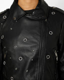 Biker / Motorcycle Jacket - Women Real Lambskin Leather Biker Jacket KW555 - Koza Leathers