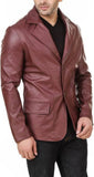 Koza Leathers Men's Real Lambskin Leather Blazer KB028