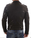 Biker Jacket - Men Real Lambskin Leather Jacket KM004 - Koza Leathers