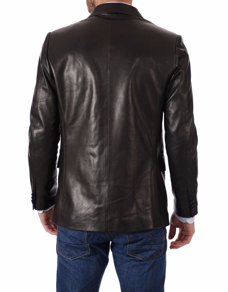 Koza Leathers Men's Real Lambskin Leather Blazer KB064