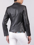 Koza Leathers Women's Real Lambskin Leather Blazer BW058