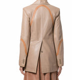Koza Leathers Women's Real Lambskin Leather Blazer BW099