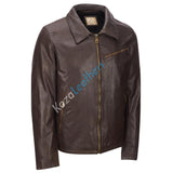 Koza Leathers Men's Genuine Lambskin Bomber Leather Jacket NJ017