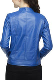 Biker / Motorcycle Jacket - Women Real Lambskin Leather Biker Jacket KW399 - Koza Leathers