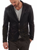 Koza Leathers Men's Real Lambskin Leather Blazer KB065