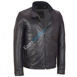 Biker Jacket - Men Real Lambskin Motorcycle Leather Biker Jacket KM168 - Koza Leathers