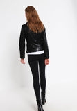 Biker / Motorcycle Jacket - Women Real Lambskin Leather Biker Jacket KW215 - Koza Leathers