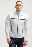 Biker Jacket - Men Real Lambskin Leather Jacket KM007 - Koza Leathers