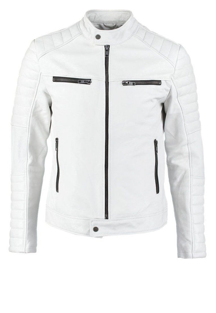 Men Real Lambskin Leather Jacket KM007 - Koza Leathers