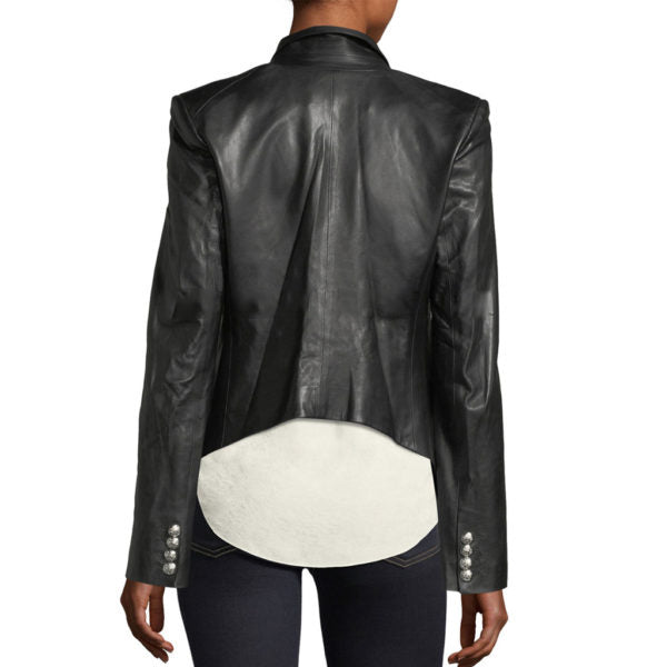Koza Leathers Women's Real Lambskin Leather Blazer BW100