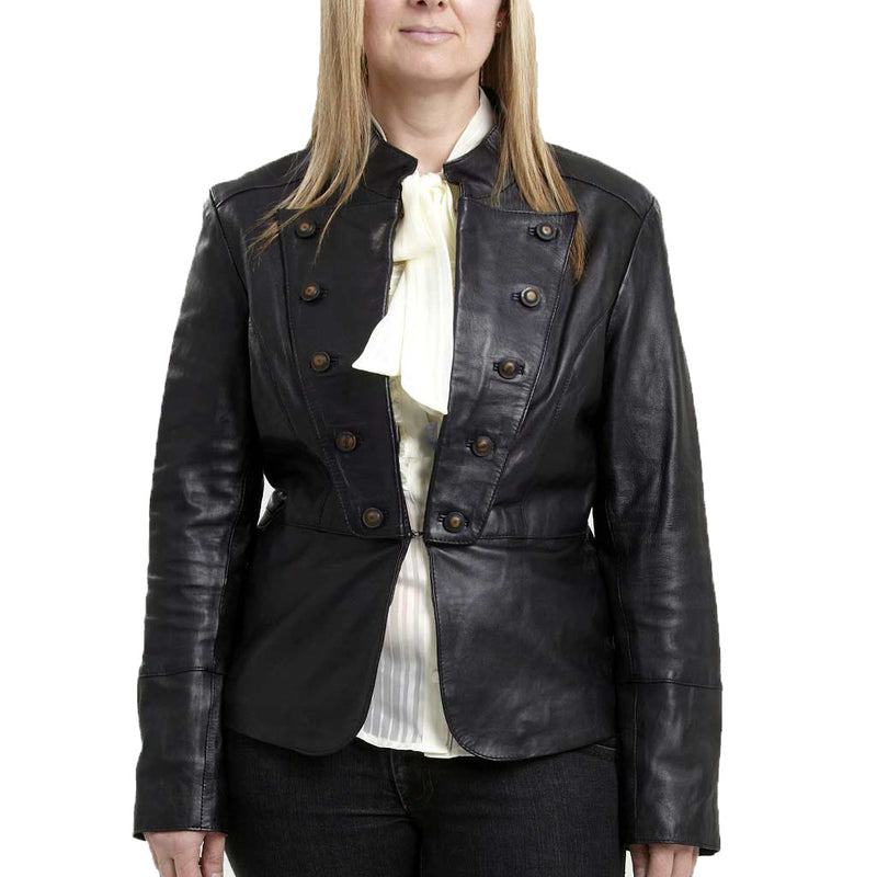 Biker / Motorcycle Jacket - Women Real Lambskin Leather Biker Jacket KW465 - Koza Leathers
