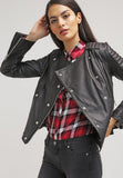 Biker / Motorcycle Jacket - Women Real Lambskin Leather Biker Jacket KW042 - Koza Leathers