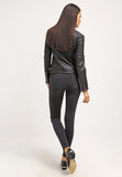 Biker / Motorcycle Jacket - Women Real Lambskin Leather Jacket KW018 - Koza Leathers