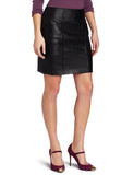 Knee Length Skirt - Women Real Lambskin Leather Slim Fit Skirt WS071 - Koza Leathers