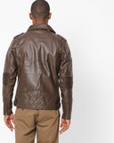 Biker Jacket - Men Real Lambskin Motorcycle Leather Biker Jacket KM631 - Koza Leathers