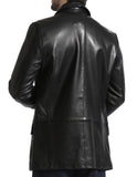 Leather Blazer - Men Real Sheepskin Leather Blazer KB006 - Koza Leathers