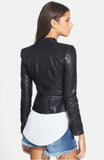 Biker / Motorcycle Jacket - Women Real Lambskin Leather Biker Jacket KW311 - Koza Leathers
