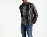 Biker Jacket - Men Real Lambskin Motorcycle Leather Biker Jacket KM263 - Koza Leathers