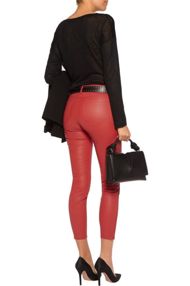 Koza Leathers Women's Real Lambskin Leather Capri Pant WP028