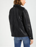 Biker / Motorcycle Jacket - Women Real Lambskin Leather Biker Jacket KW220 - Koza Leathers