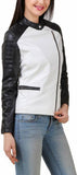 Biker / Motorcycle Jacket - Women Real Lambskin Leather Biker Jacket KW401 - Koza Leathers